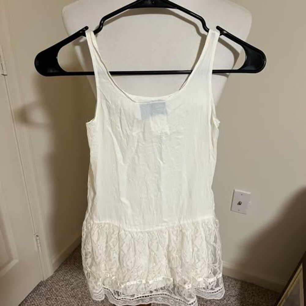 Vintage Gunne Sax Jessica McClintock White Lace Camisole S (maybe child’s?)